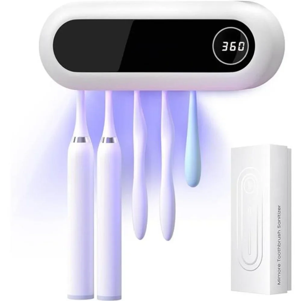 Toothbrush Sanitizer - UVToothbrush Sanitizer and Holder - 5 Toothbrush Slots